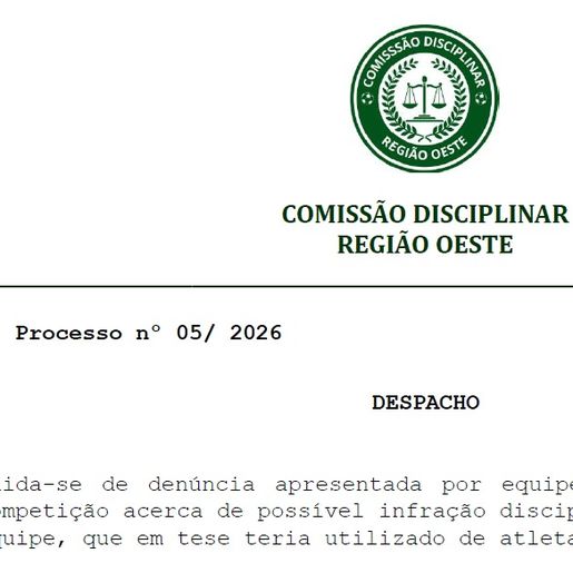 Campeonato Regional 2026 é suspenso após denúncia de atleta irregular