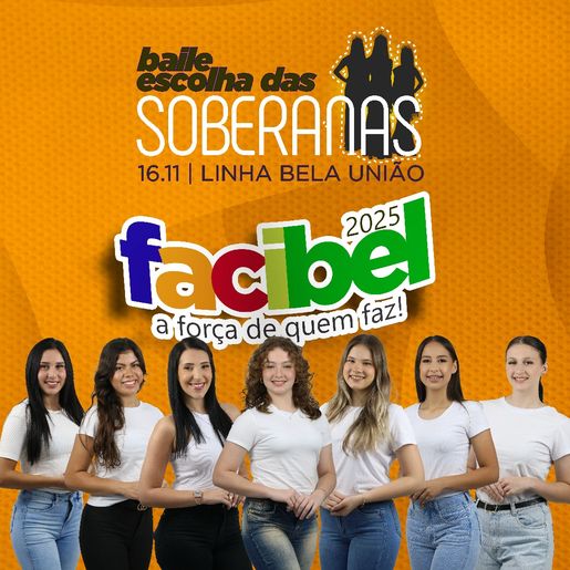 Escolha das soberanas da Facibel 2025 será nesse sábado