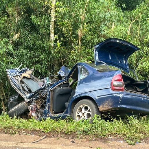 Crianças envolvidas em acidente em Passos Maia não usavam cadeirinhas de segurança