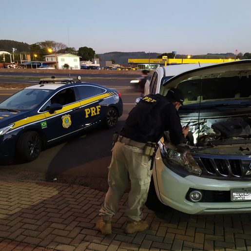 PRF recupera L200 Triton furtada, clonada e com placas falsas na BR-282