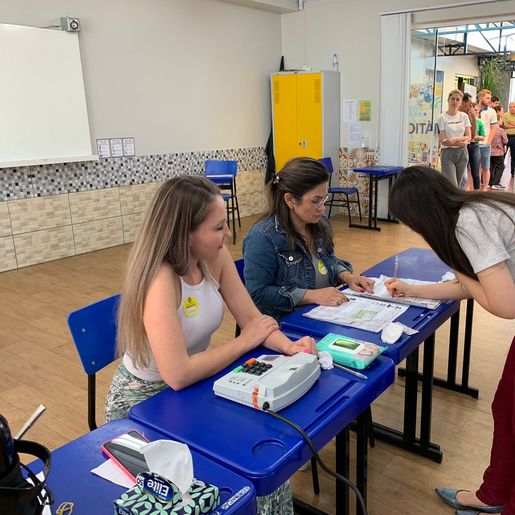 Maioria dos eleitores optaram por votar de manhã no La Salle Peperi