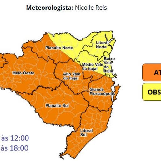Dezembro começa com chuva severa, vendaval e granizo em SC