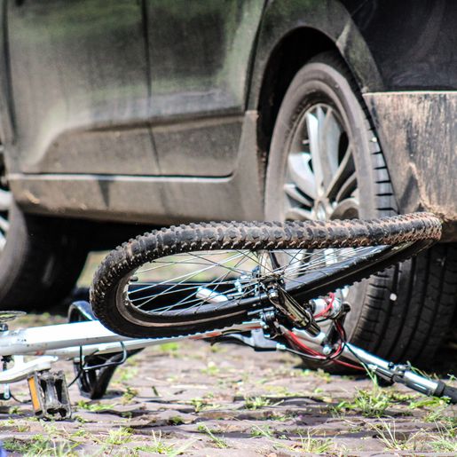 Acidente deixa ciclista ferido em São Miguel do Oeste