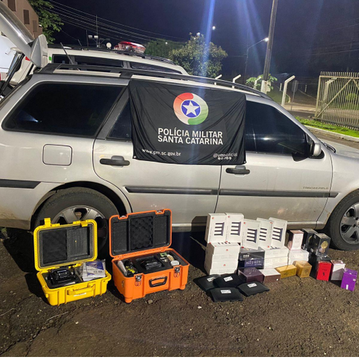 R$ 26 mil em mercadorias de descaminho são apreendidas pela PM em São Lourenço