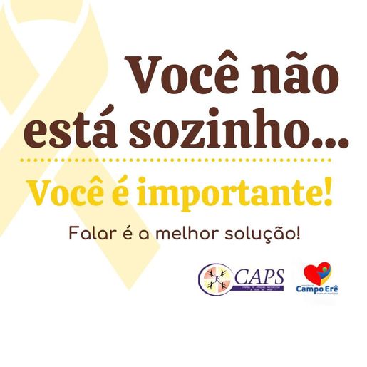 CAPS de Campo Erê trabalha Campanha de Valorização A Vida