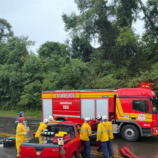 Condutor fica gravemente ferido em acidente na SC-157