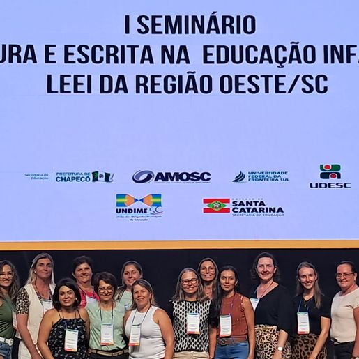Professores de Iporã do Oeste participam do I Seminário de Leitura e Escrita na Educação Infantil