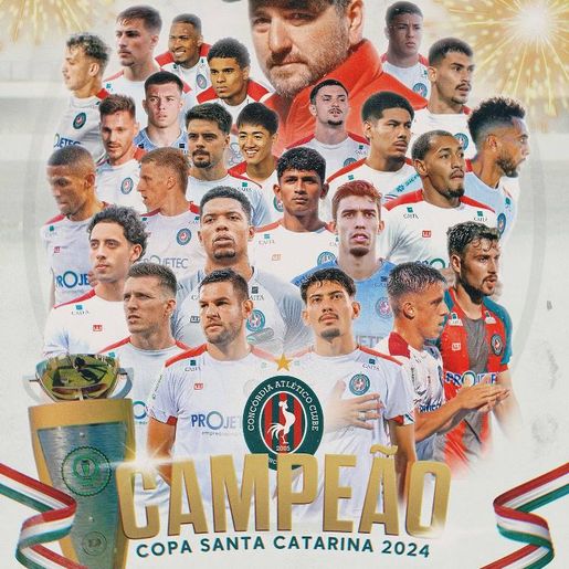 Concórdia é campeão da Copa SC e conquista vaga para Copa do Brasil 2025
