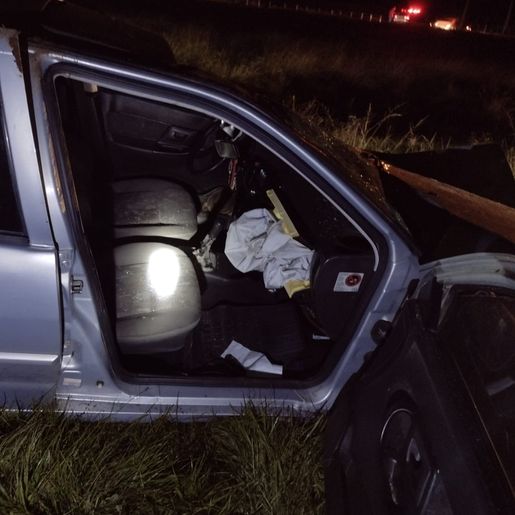 Homem fica gravemente ferido em saída de pista em Romelândia