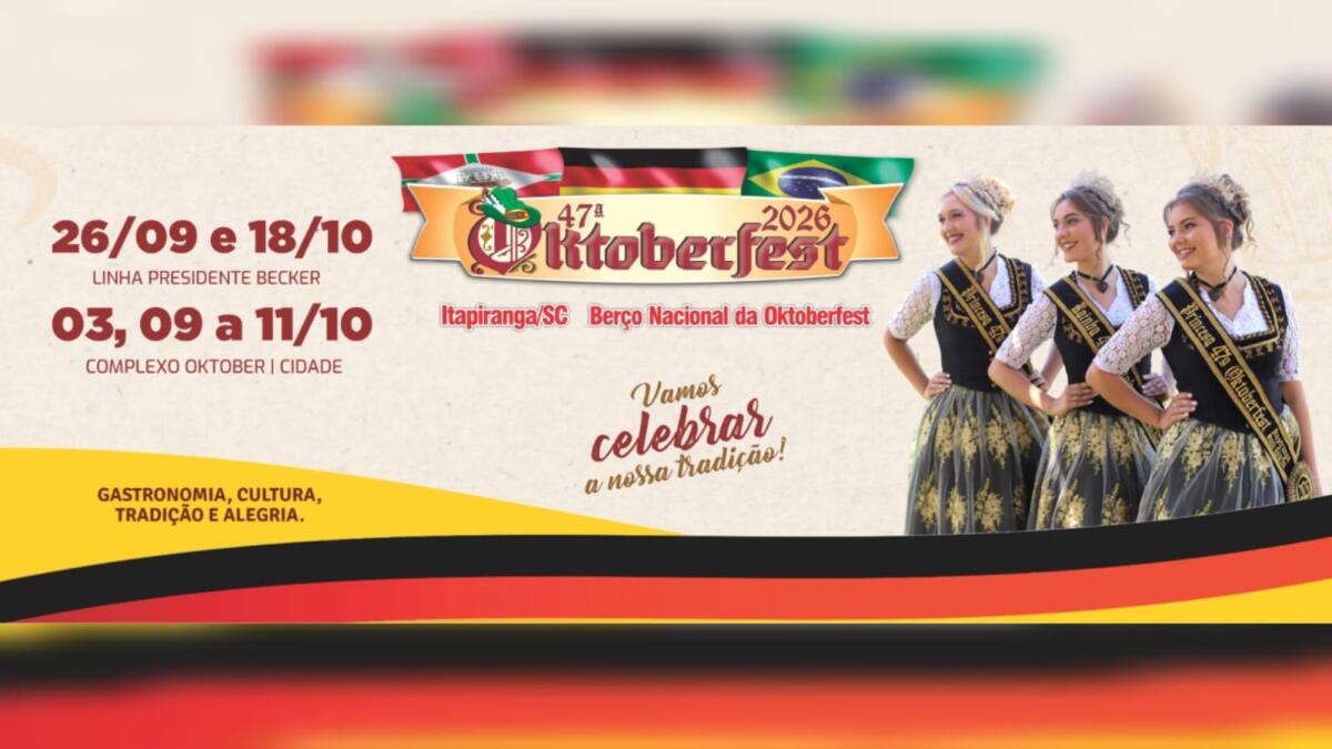Comissão Organizadora lança nesta terça-feira a 47ª Oktoberfest