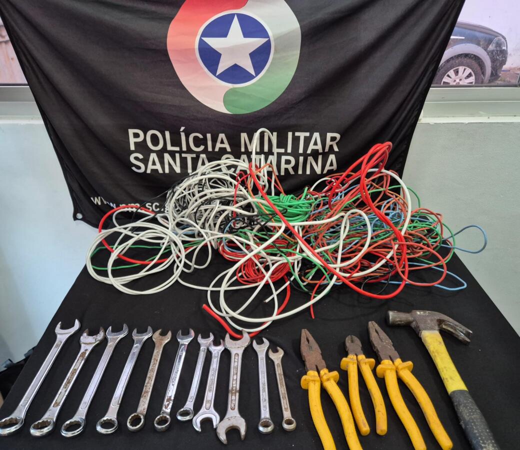 Homem é preso com objetos furtados de obra em Descanso e apreendidos em SMO