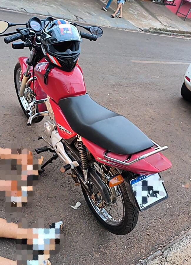 Motocicleta furtada em Campo Erê é recuperada em Francisco Beltrão