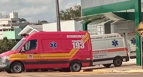 Jovem fica ferido ao sofrer queda durante trabalho em Campo Erê