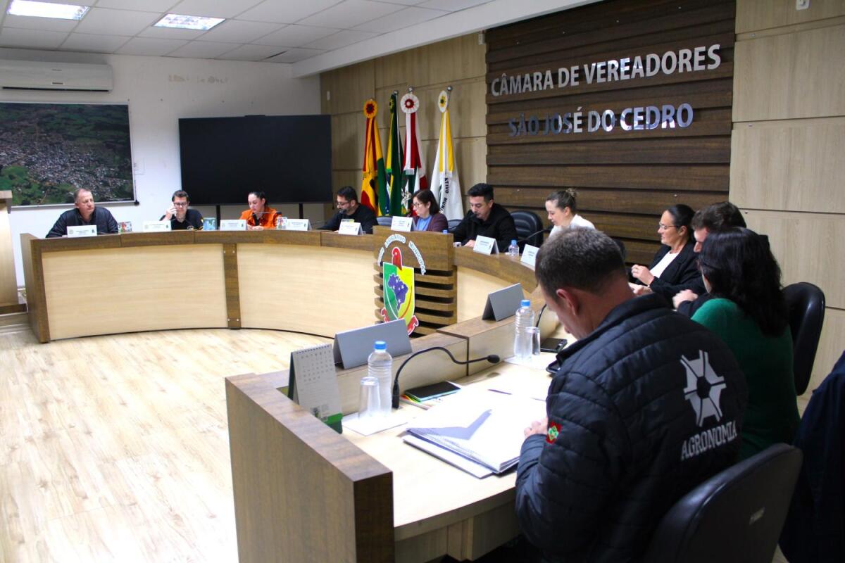 Câmara de São José do Cedro aprova projetos e inicia tramitação de proposta sobre despesas de 2025