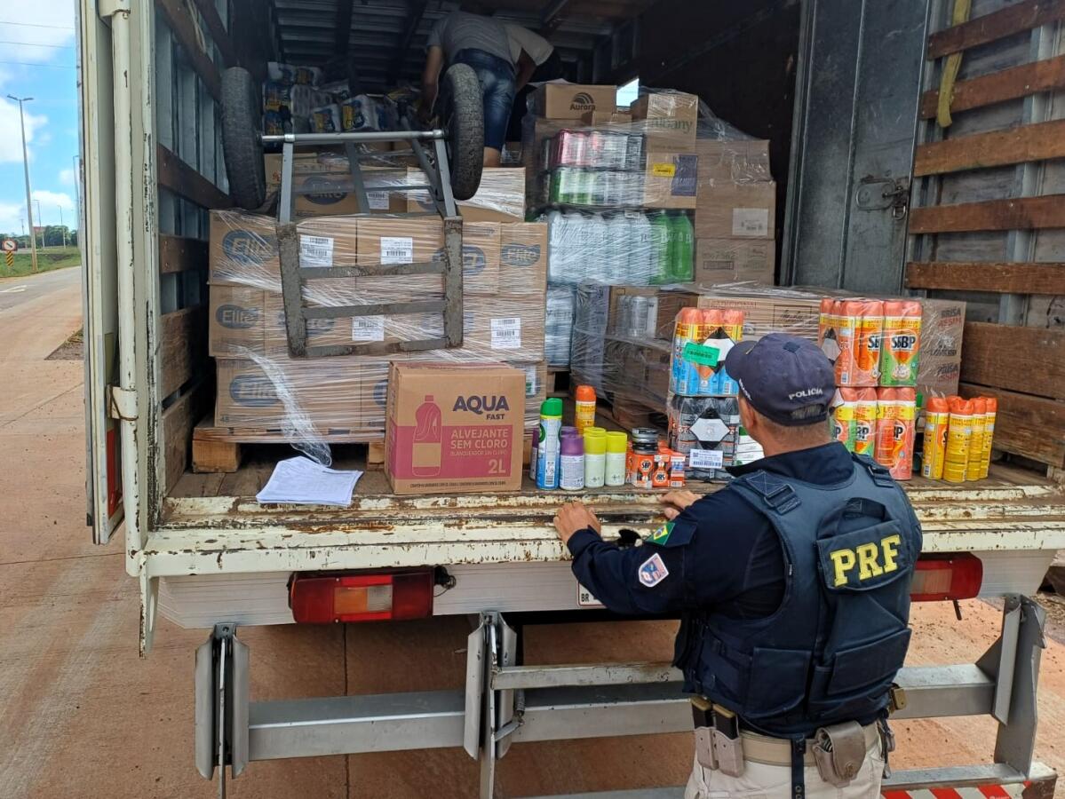 Empresa é flagrada pela terceira vez transportando produtos químicos junto com alimentos na BR-163