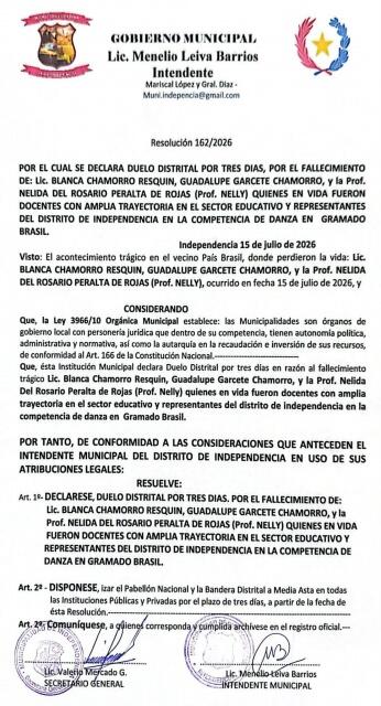 Cidade paraguaia decreta três dias de luto por vítimas de acidente na SC-492