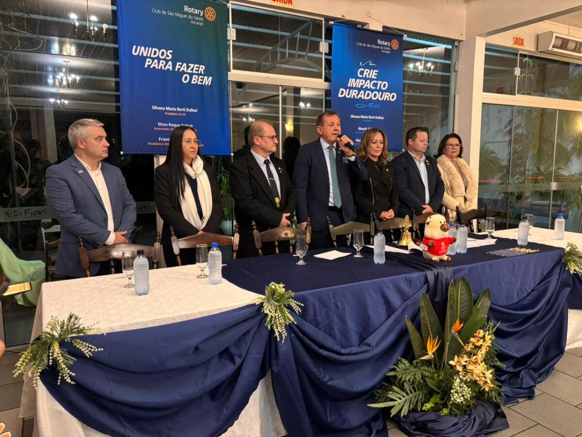 Rotary Club Arcanjo é oficialmente inaugurado em São Miguel do Oeste