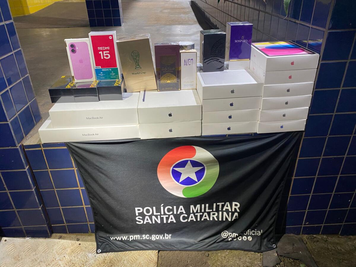 Mercadorias do Paraguai avaliadas em R$ 26 mil são apreendidas na BR-163, em Guaraciaba