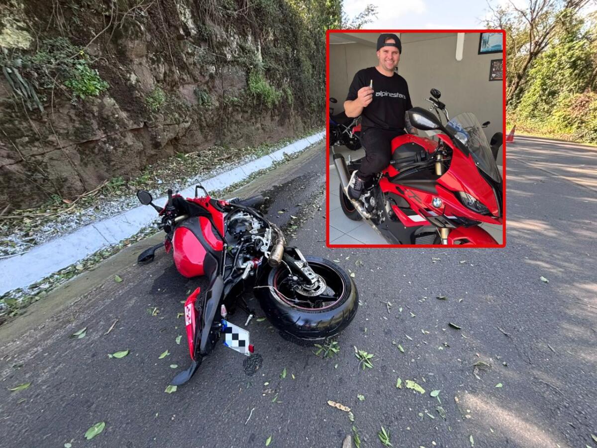 Motociclista de Maravilha morre após saída de pista na BR-282, em São Miguel do Oeste
