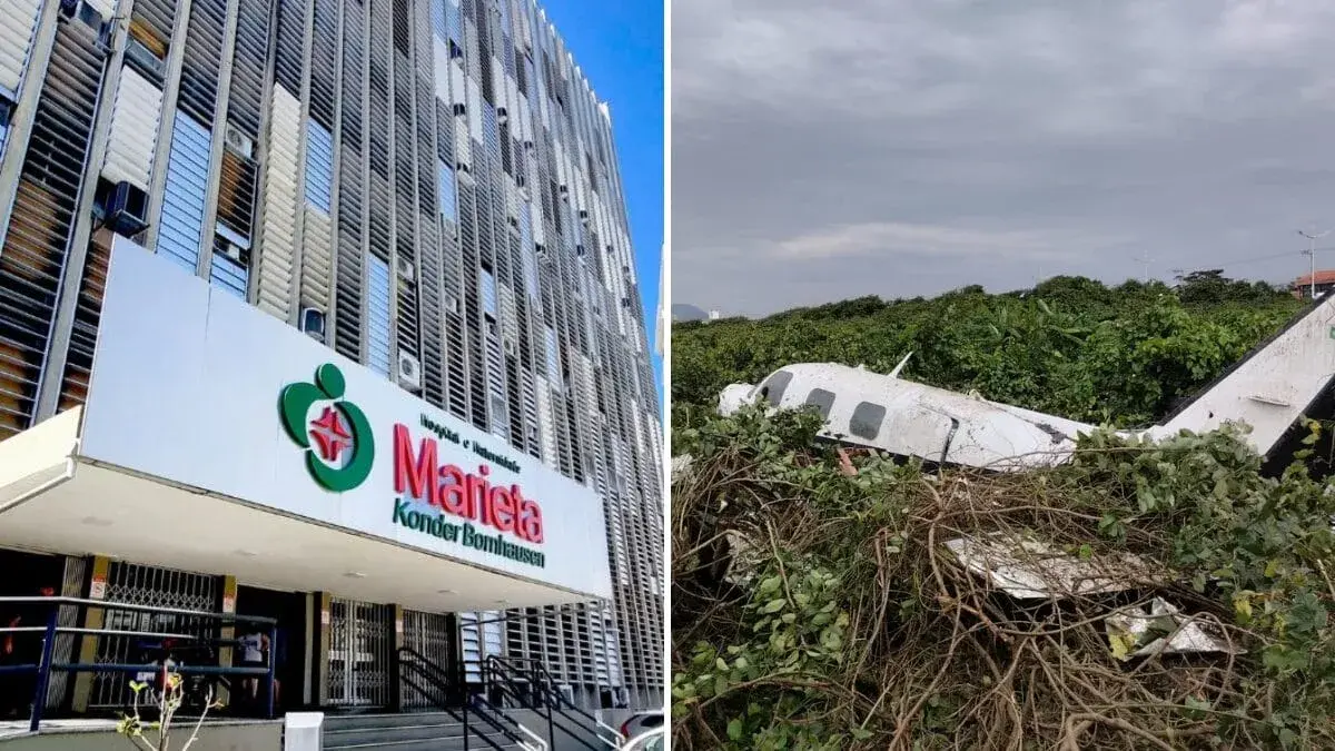 Tripulantes de avião que caiu em praia de Navegantes recebem alta hospitalar