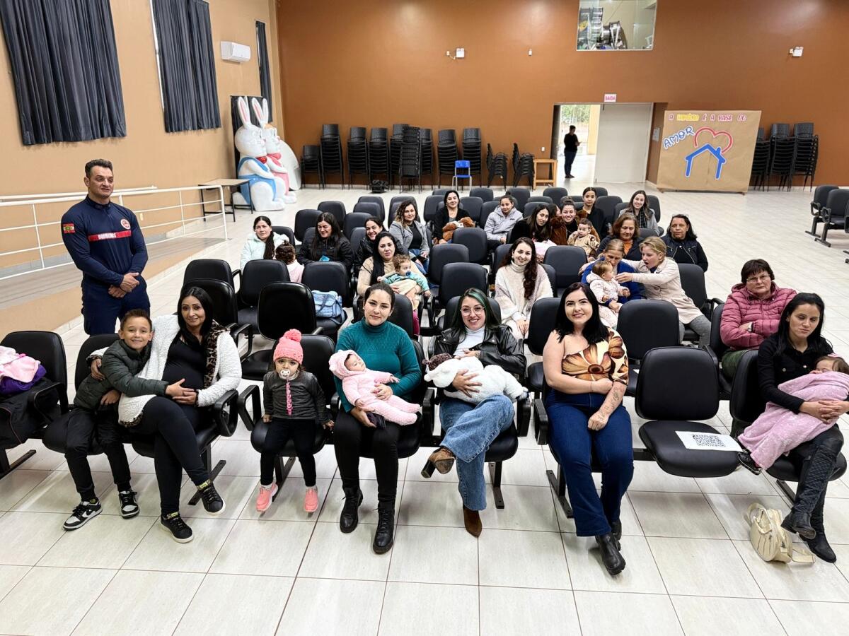 Bombeiros realizam Operação Maternar e orientam famílias sobre primeiros socorros com bebês em Campo Erê