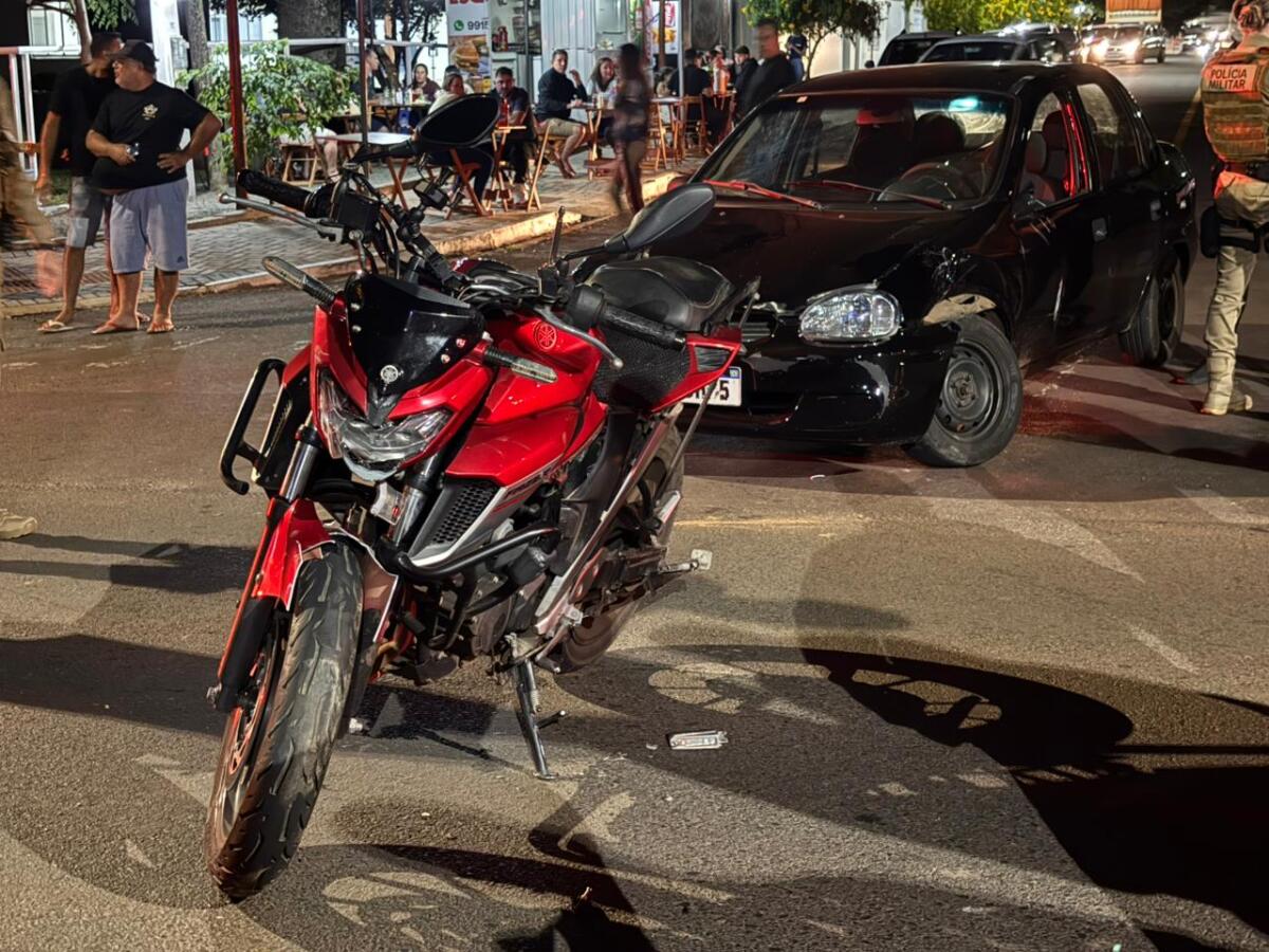 Após colisão entre carro e moto, condutor é preso por embriaguez ao volante em SMO