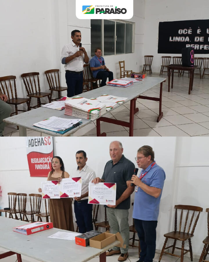Paraíso entrega 61 matrículas e ultrapassa 220 imóveis regularizados no município