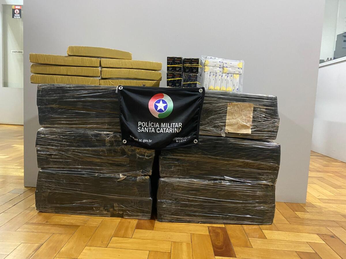 PM apreende mais de 118 quilos de maconha e medicamentos contrabandeados em Palma Sola