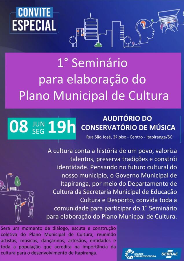 Itapiranga promove Seminário para elaboração do Plano Municipal de Cultura