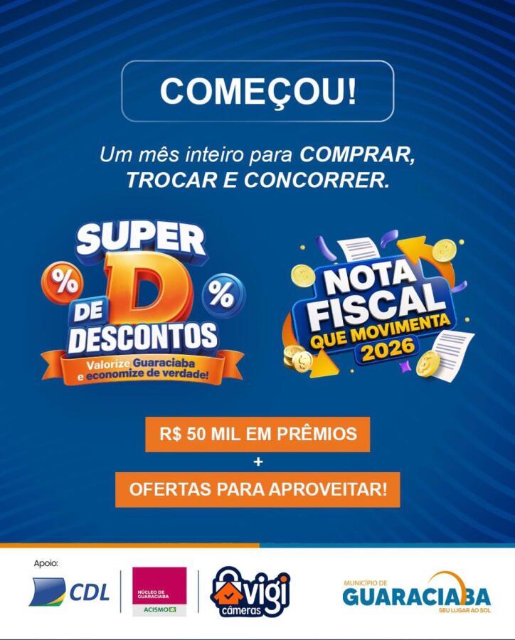 Guaraciaba inicia campanhas para incentivar compras no comércio local