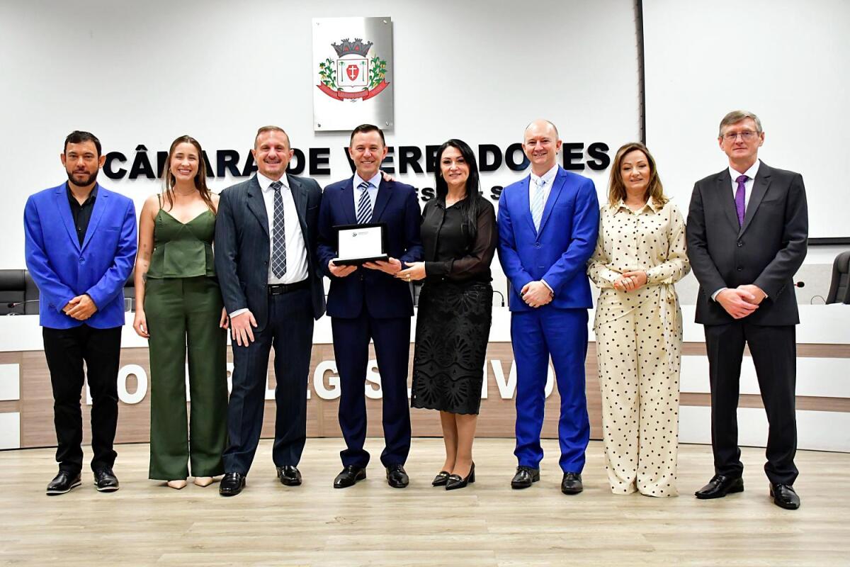 Claudimar Bortolin é homenageado com título de Cidadão Honorário em SMO
