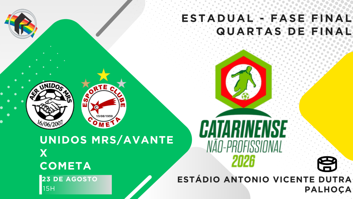 Cometa estreia no Catarinense Não-Profissional neste domingo em Palhoça