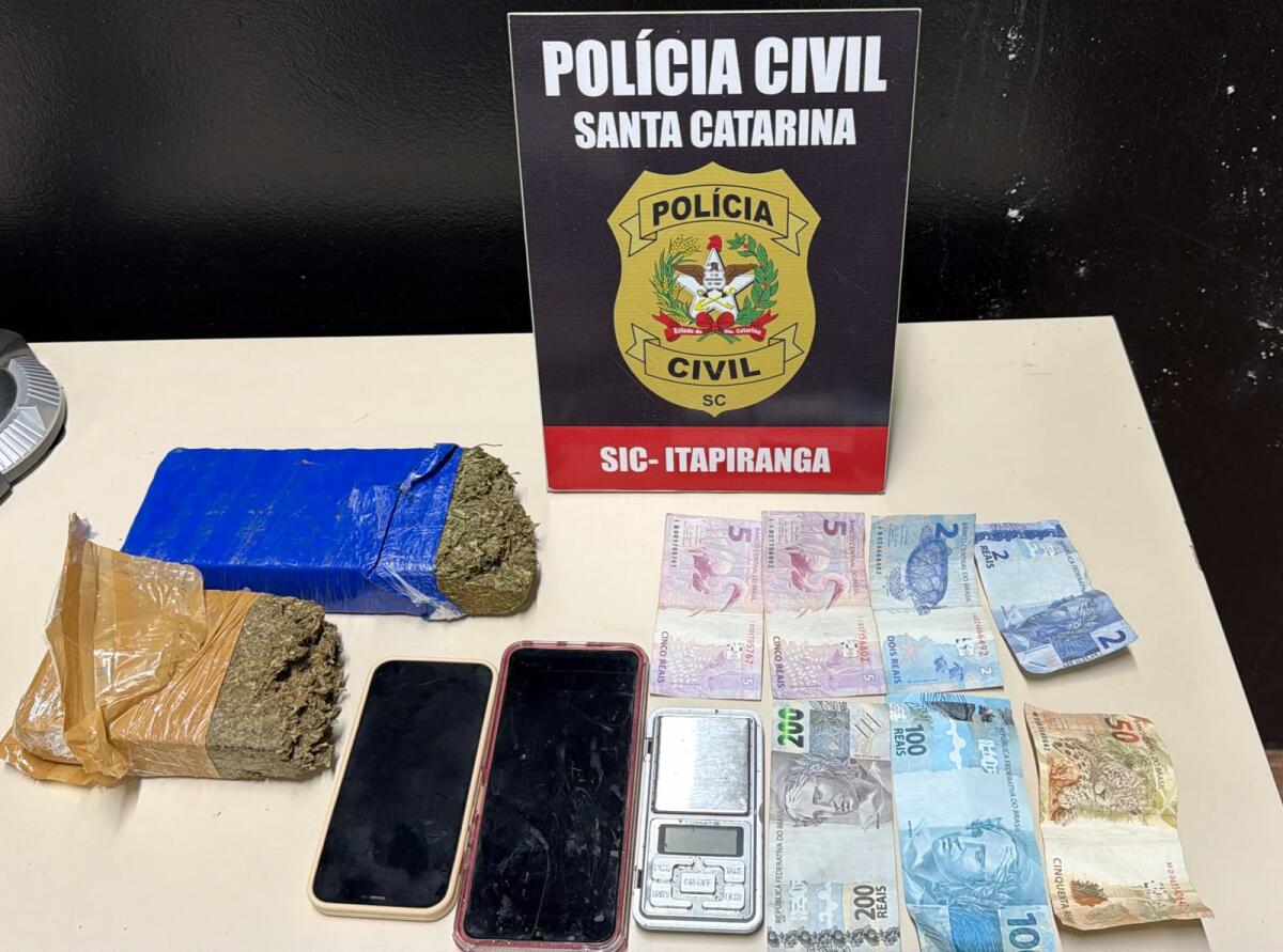 Polícia Civil apreende drogas e prende jovem por tráfico de drogas em Itapiranga
