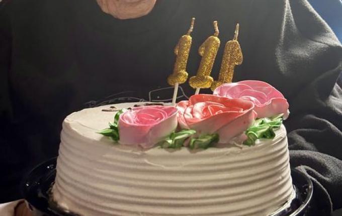 Mulher mais velha de Campo Erê completa 111 anos