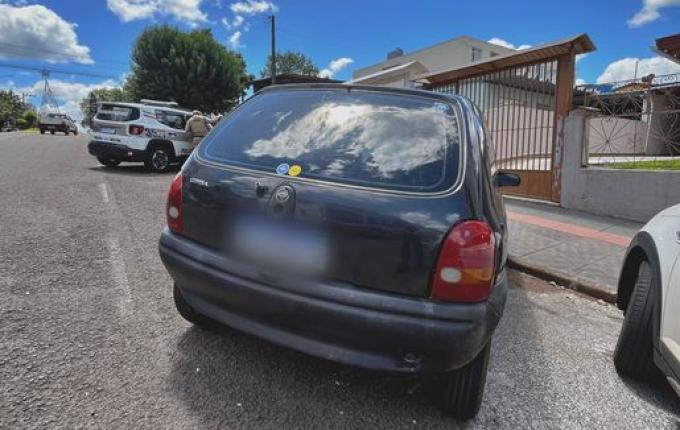 Veículo furtado em Guaraciaba é recuperado pela PM em São Miguel do Oeste