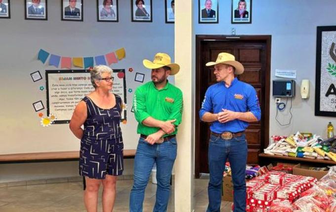 Agro Chaaama entrega alimentos para à APAE e projeto Parceiro Anjo em SMO