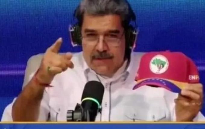 Maduro usa boné do MST e pede apoio do povo brasileiro: “Saiam às ruas”