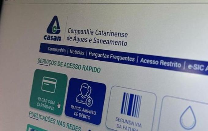 Casan reforça alerta para golpes em faturas pagas pela internet