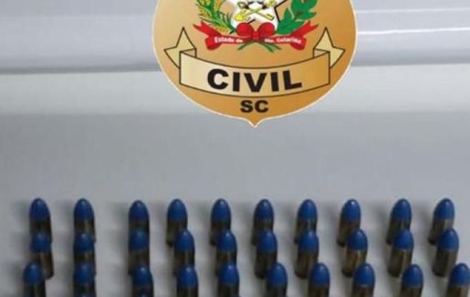 Homem é preso com munições 9mm na SC-157