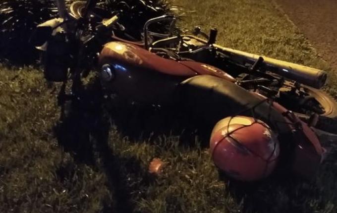 Motociclista fica ferido em acidente de trânsito em Itapiranga