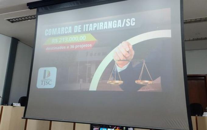 Comarca de Itapiranga distribui R$ 213 mil para 36 entidades