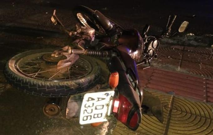 Colisão frontal deixa motociclista ferido em São José do Cedro