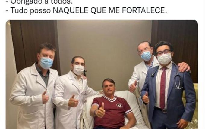 Bolsonaro recebe alta hospitalar nesta quarta-feira