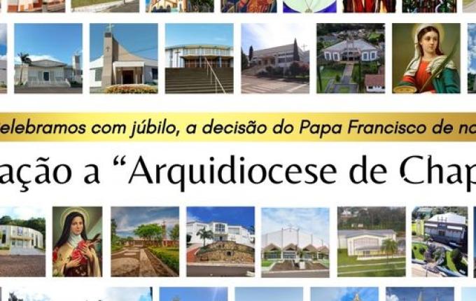 Papa Francisco eleva a Diocese de Chapecó a Arquidiocese