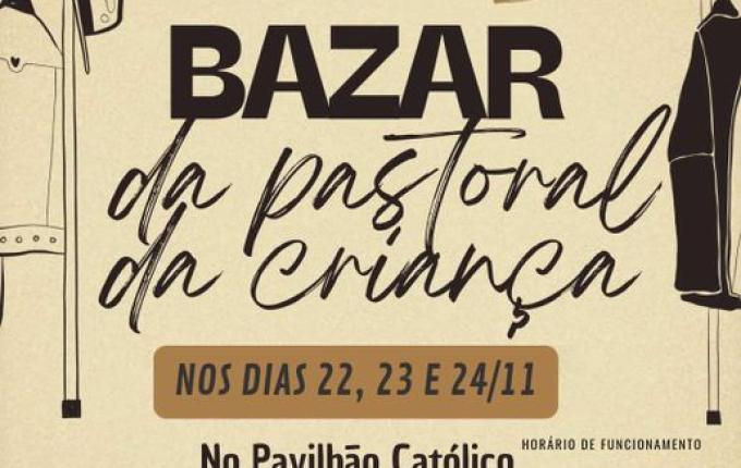 Bazar da Pastoral da Criança acontece neste final de semana em Iporã do Oeste