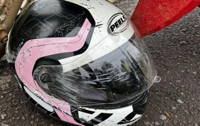 Motociclista fica gravemente ferida em acidente no interior de SMOeste