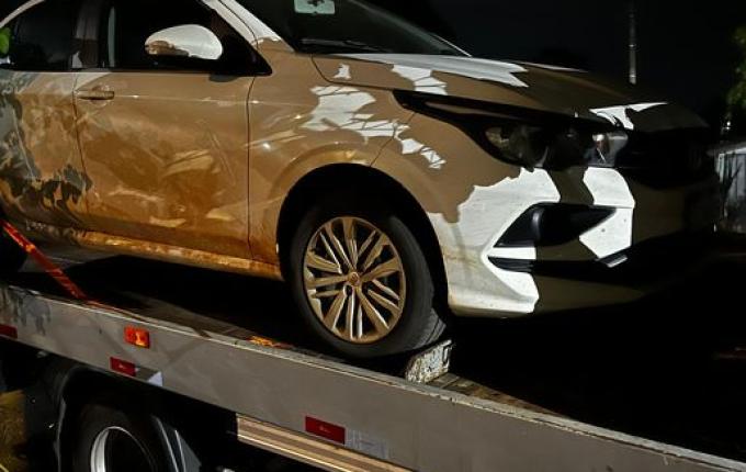 PRF prende homem com cocaína em abordagem na BR-163, em Guaraciaba