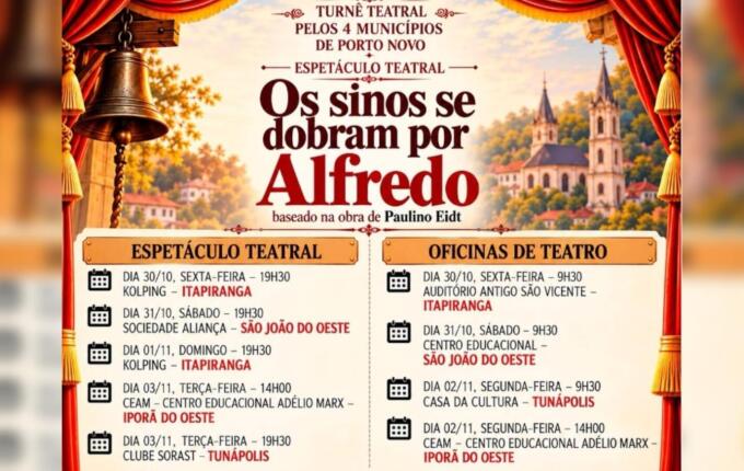 Municípios de Porto Novo recebem a partir de sexta-feira peça teatral especial