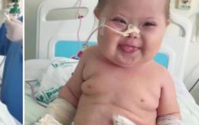 Bebê com síndrome de Down que é fenômeno da internet se recupera da Covid-19