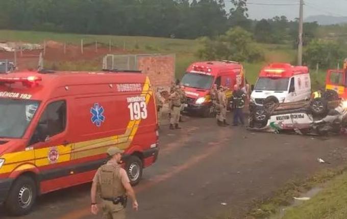 Policial ferido em acidente com viatura em SC morre no hospital